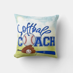 Softball Coach Pillow