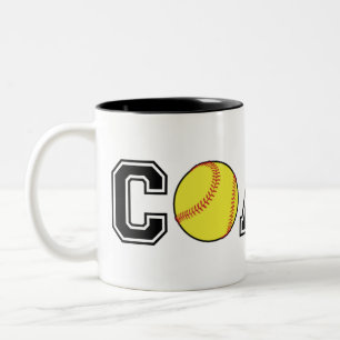 Softball coach thank you gift coffee mug
