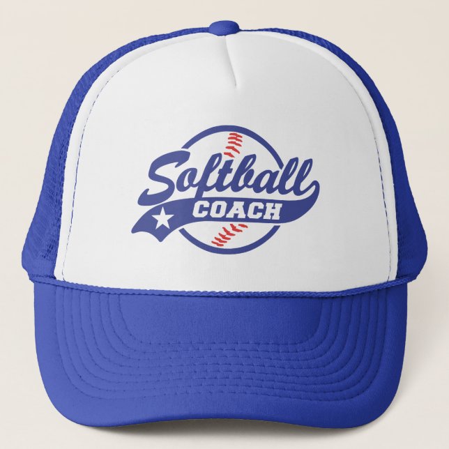 Softball Coach Trucker Hat (Front)
