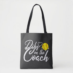 Softball Coach Wife Dibs on the Coach Tote Bag