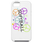 Softball Coloured Peace Signs