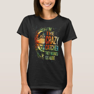 Softball Crazy Catcher Cute Youth Teen Girl Wome T-Shirt