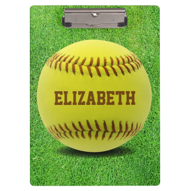 Softball Custom Ball Clipboard (Front)