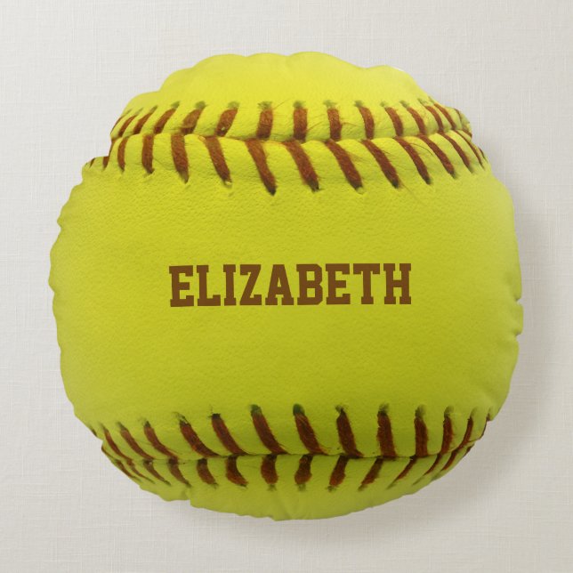 Softball Custom Ball Pillow (Front)