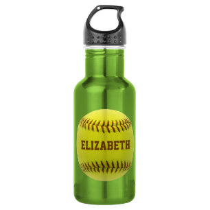 Softball Custom Ball Water Bottle