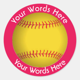 Softball Custom Sticker