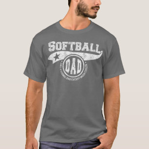 Softball Dad Father's Day Gift Father Sport Men T-Shirt