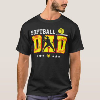Softball Dad Father's Day Sport Coach Dad Father T-Shirt