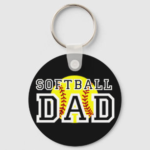Softball Dad Key Ring