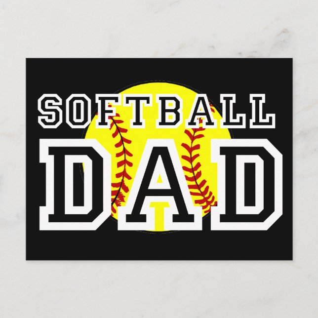 Softball Dad Postcard (Front)