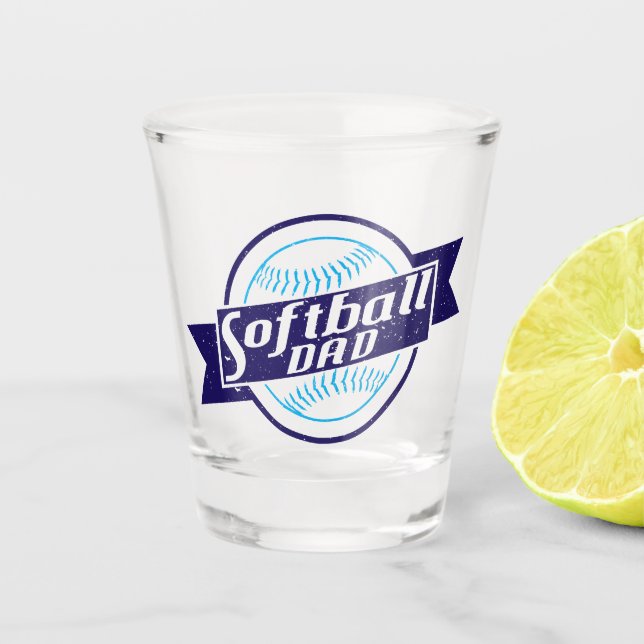 Softball Dad Shot Glass (Front)