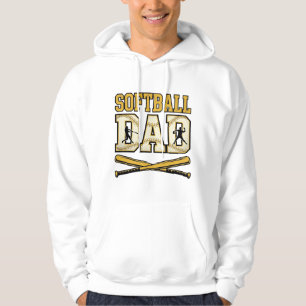 Softball Dad Vintage Engraving Bat Graphic_1 Hoodie