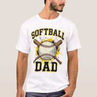 Softball Dad Vintage Varsity Crossed Bats Design_1