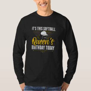 Softball Fan Birthday Graphic Women Girls Kid Soft T-Shirt
