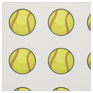 Softball Fan Fabric