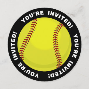 Softball Fan Invitation
