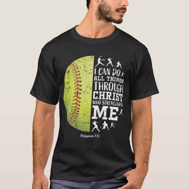 Softball For Women Gifts Softballs Teen Girls T-Shirt (Front)