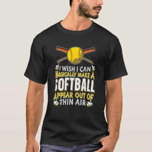 Softball Game Team Sport  Pitcher Catcher Magical  T-Shirt