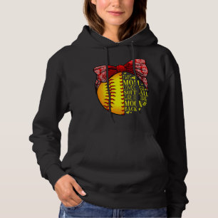 Softball Gift Mum Women Pitcher Catcher Girls Hoodie