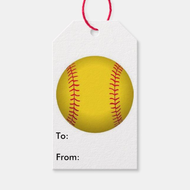 Softball Gift Tag (Front)