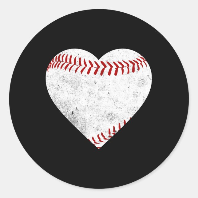 Softball Gift Tee  Classic Round Sticker (Front)