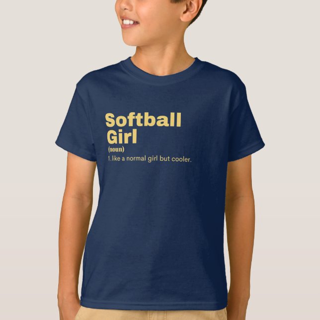 Softball Girl - Softball T-Shirt (Front)