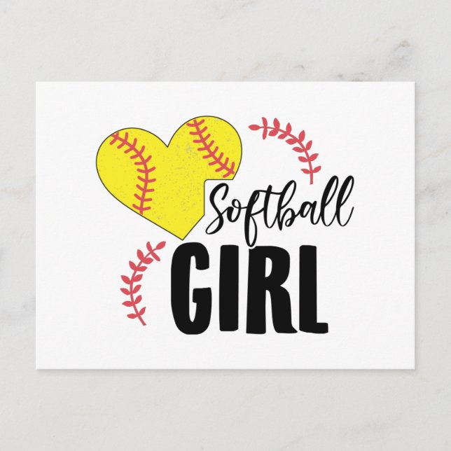 Softball Girl | Trainer Team Sport Gift Idea Postcard (Front)