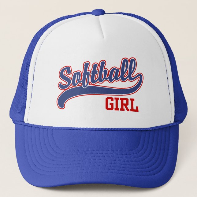 Softball Girl Trucker Hat (Front)