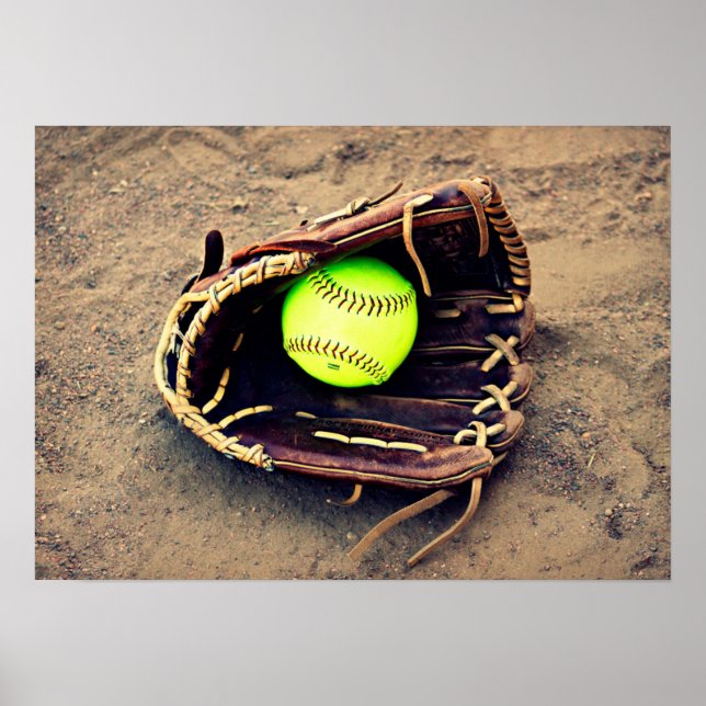 Softball Glove Poster (Front)