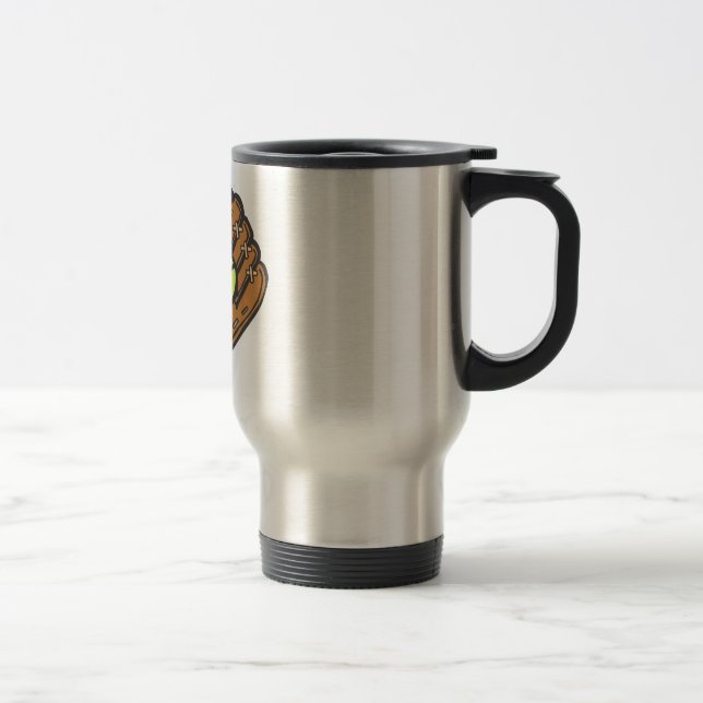 Softball & Glove Travel Mug (Right)