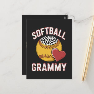 Softball Grammy Postcard