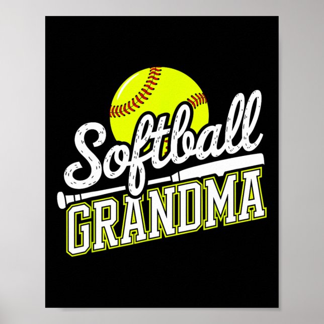 Softball Grandma _5  Poster (Front)