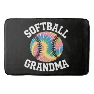 Softball Grandma Bath Mat