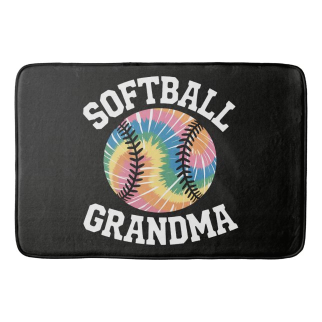 Softball Grandma Bath Mat (Front)