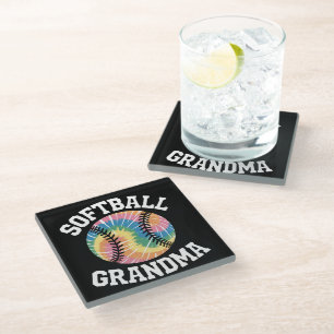 Softball Grandma Glass Coaster
