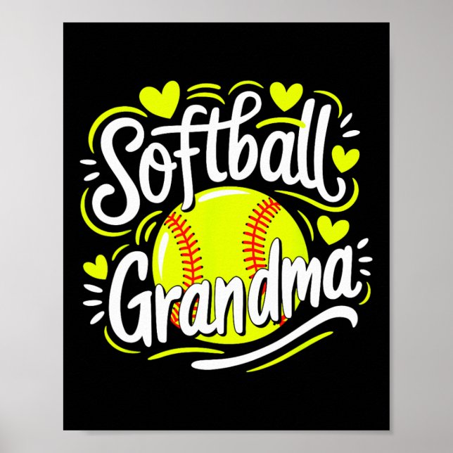 Softball Grandma  Poster (Front)