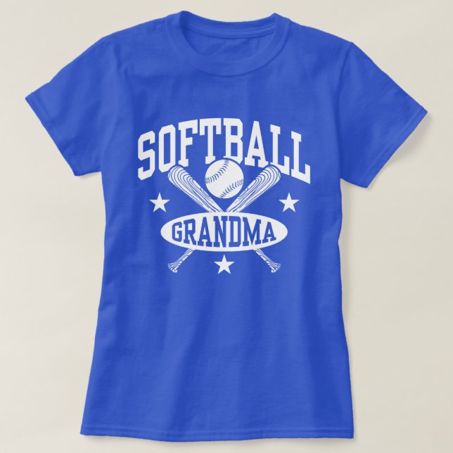 Softball Grandma T-Shirt (Design Front)