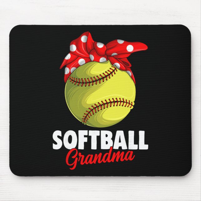 Softball Grandma Women _1  Mouse Mat (Front)