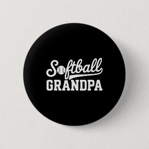 Softball Grandpa 6 Cm Round Badge
