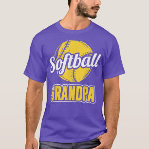Softball Grandpa Grandfather Father's Day T-Shirt