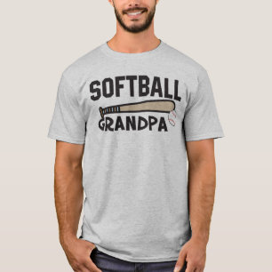 Softball Grandpa T-Shirt Proud Sport Parents