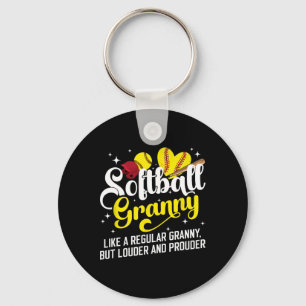 Softball Granny Of A Softball Player Granny Defini Key Ring
