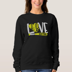 Softball Graphic Saying  For Teen Girls And Women Sweatshirt