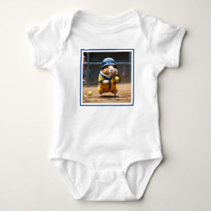 Softball Guinea Pig,  Baby Bodysuit