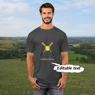 Softball hashtag slogan custom text T-Shirt