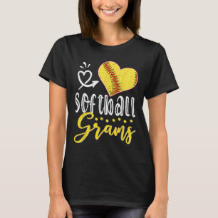 Softball Heart Softball Grams Family Matching T-Shirt