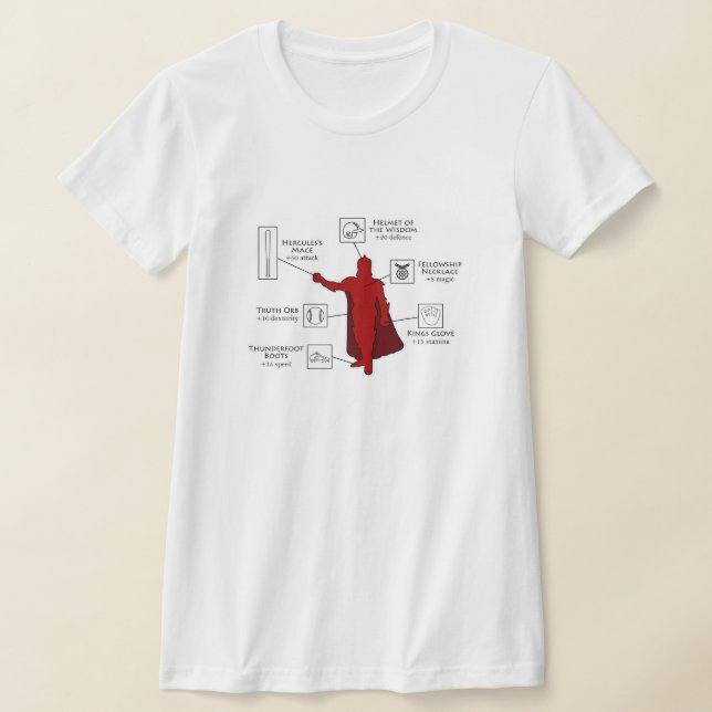 Softball Hero Equipment T-Shirt (Laydown)