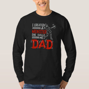 Softball I Created A Monster She Calls Me Dad Soft T-Shirt