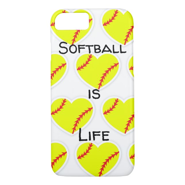 Softball Is Life Phone Case (Back)