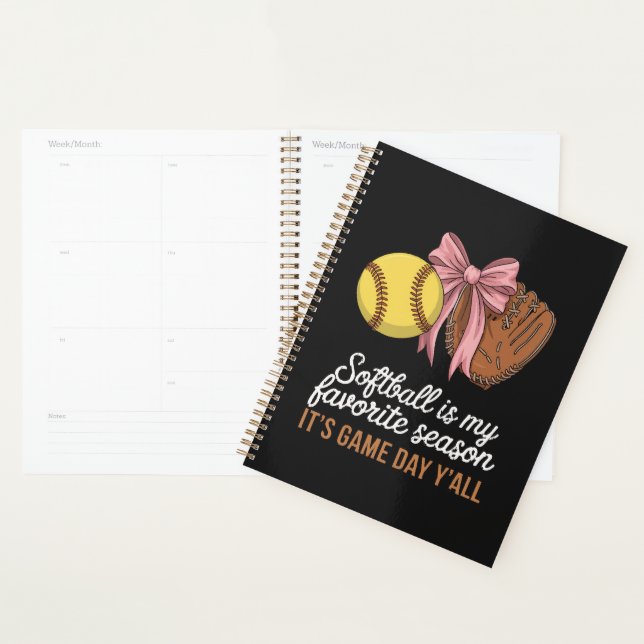 Softball is My Favourite Season Planner (Display)